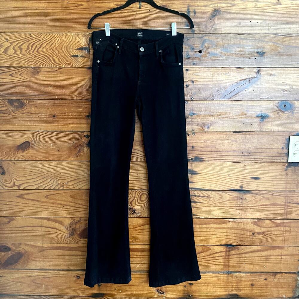Citizens of Humanity Devote Rocker Ultra Flare Black Jeans size 30